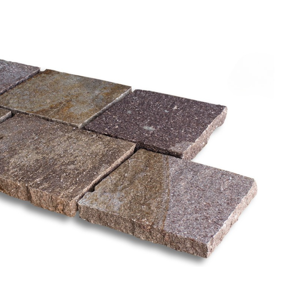 Bodenplatten Porphyr spaltrau, handbekantet