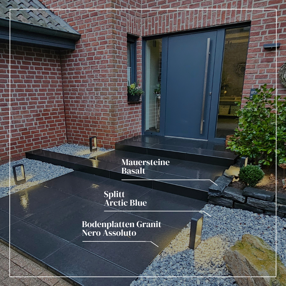 Bodenplatten Granit Nero Assoluto