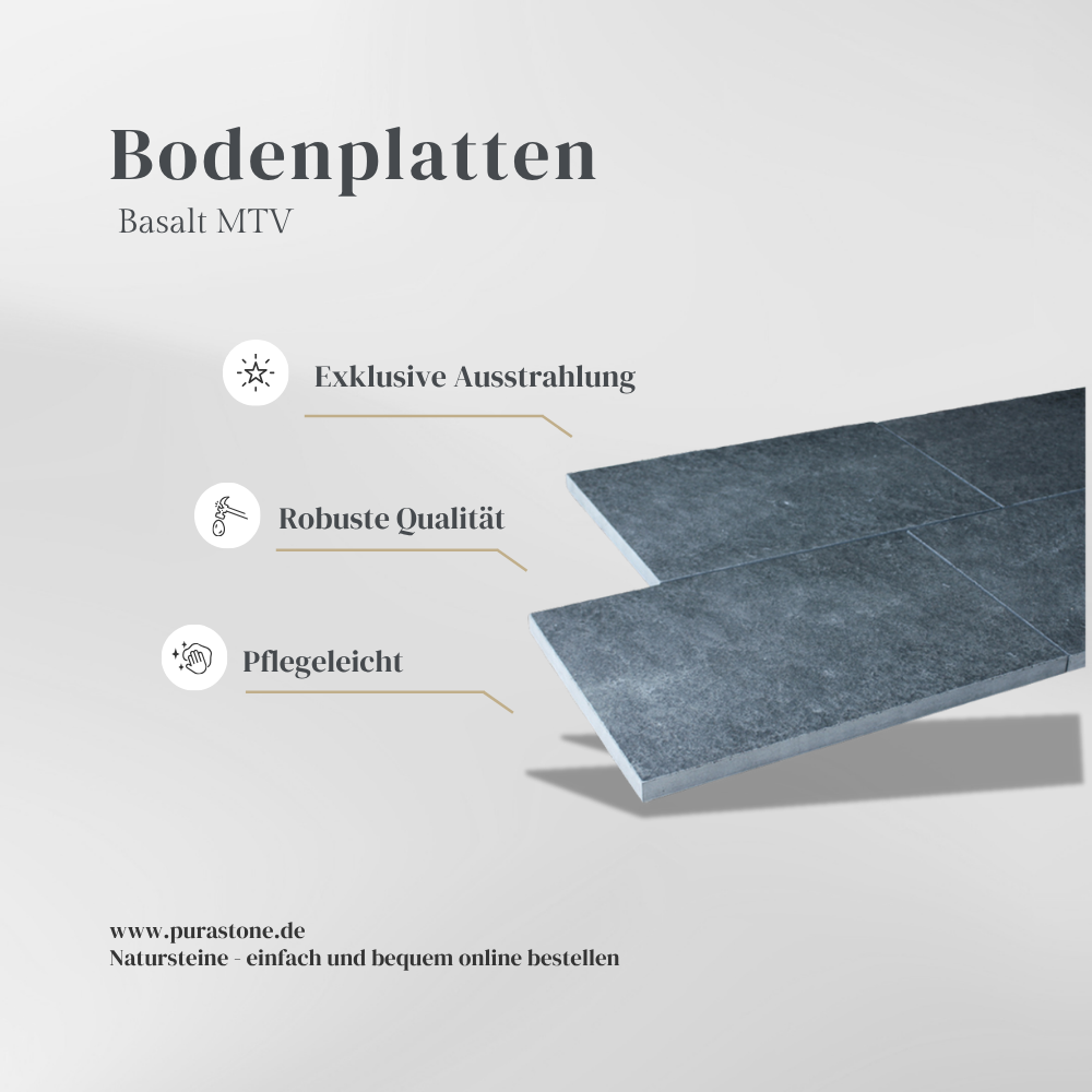 Bodenplatten Basalt MTV
