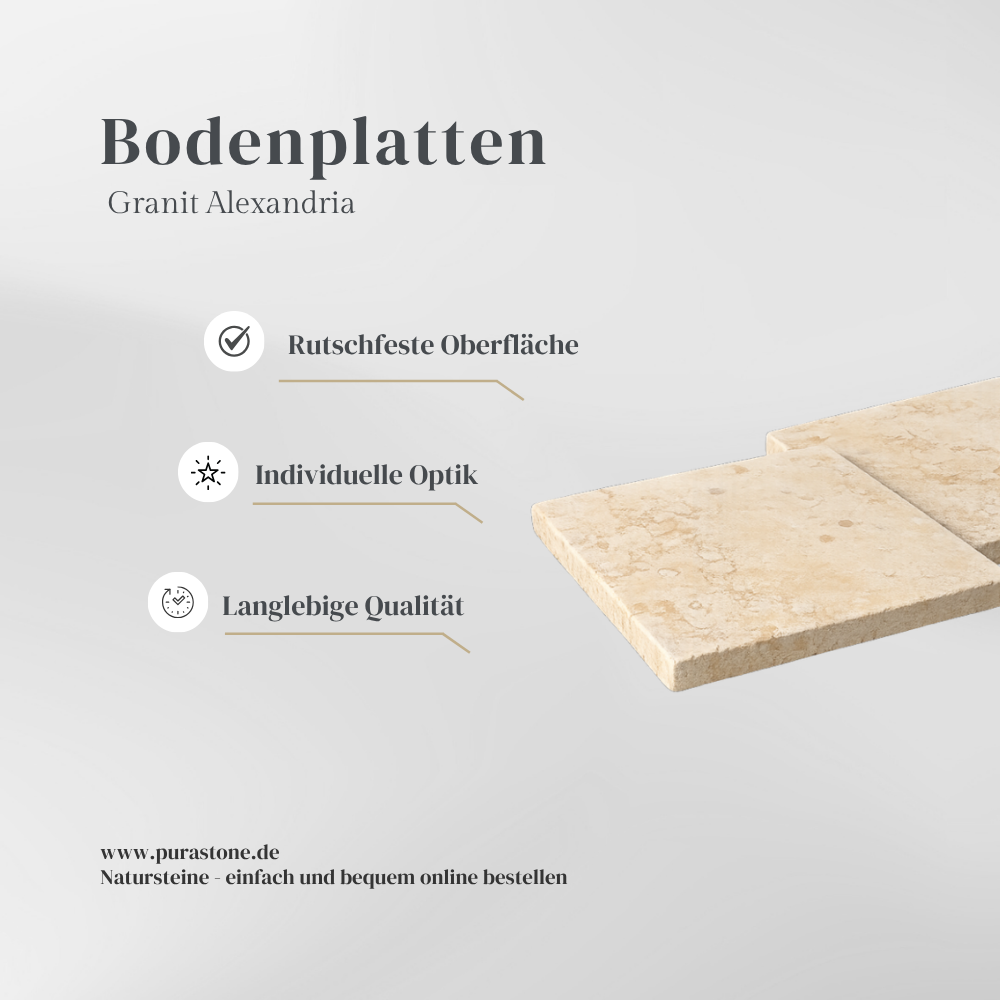 Bodenplatten Alexandria Beige
