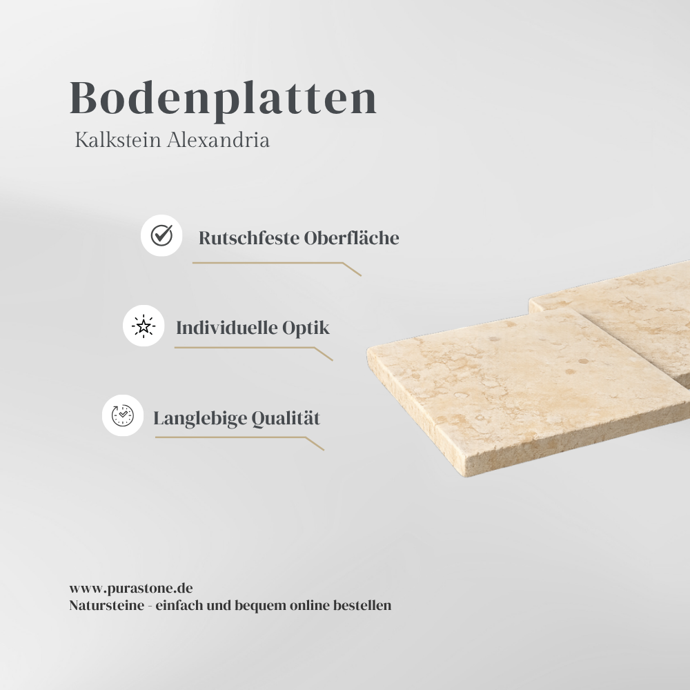 Bodenplatten Alexandria Beige