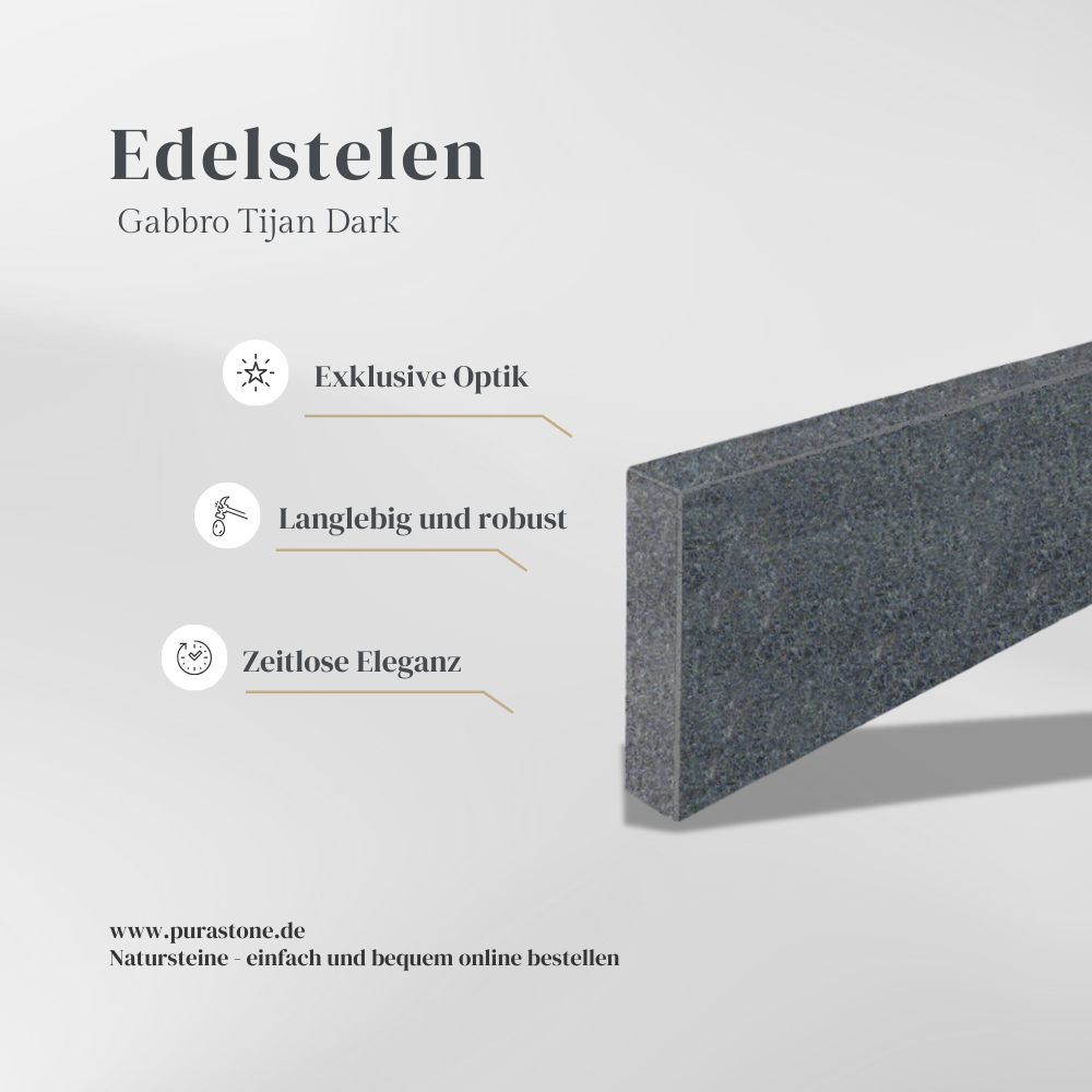 Edelstelen Gabbro Tijan Dark