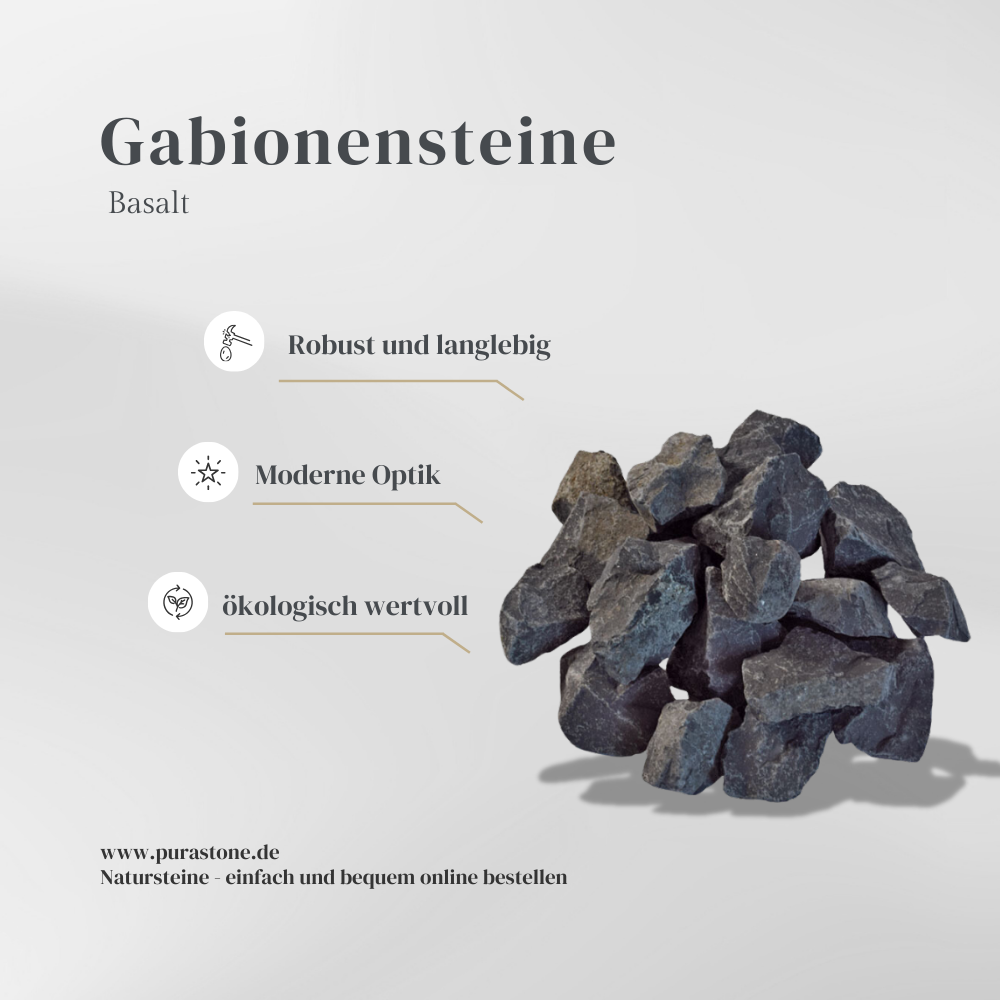 Gabionensteine Basalt
