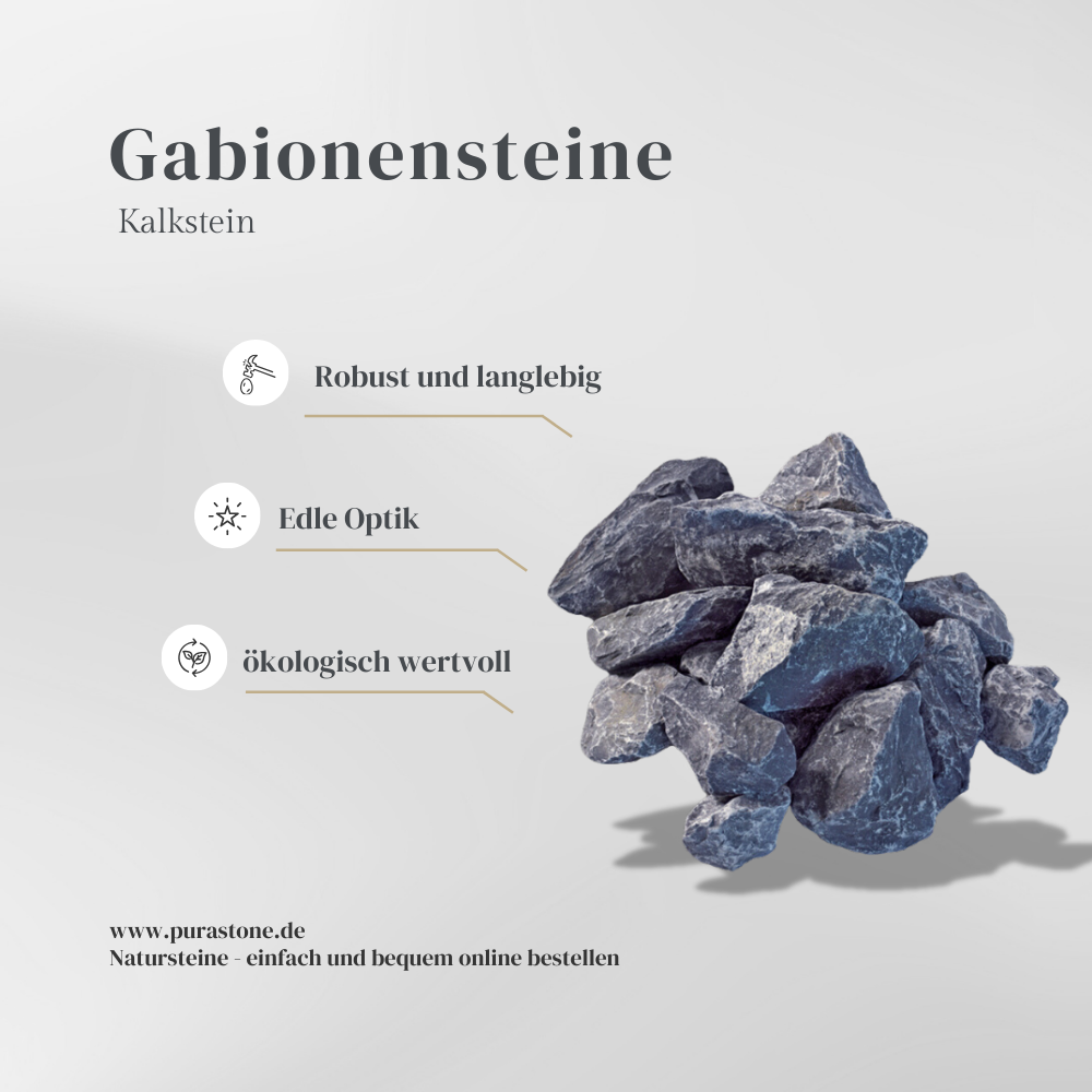 Gabionensteine Kalkstein