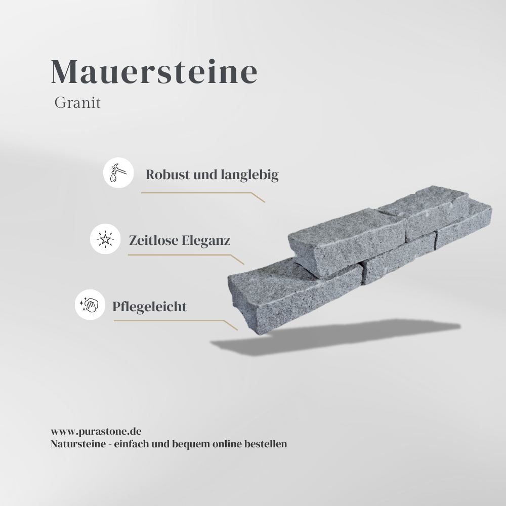 Mauersteine Granit