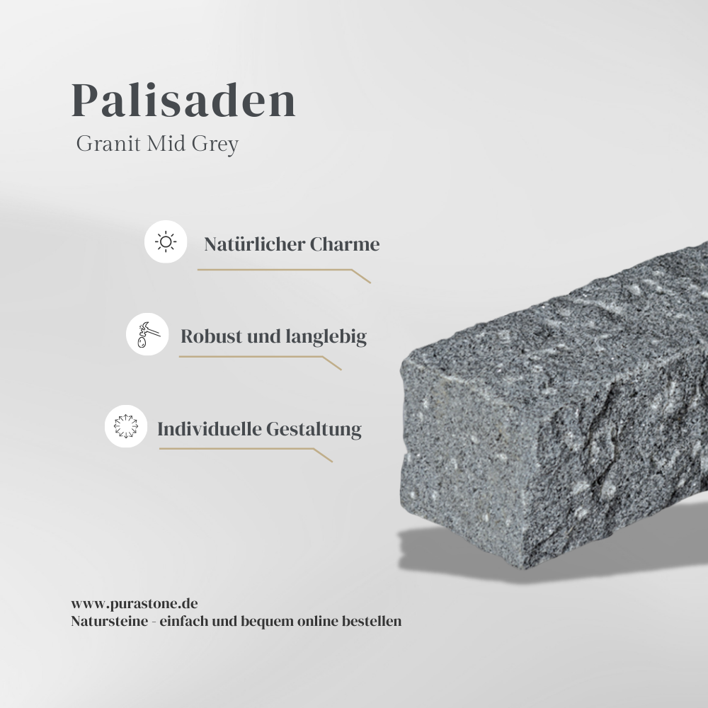 Palisaden Granit Mid Grey