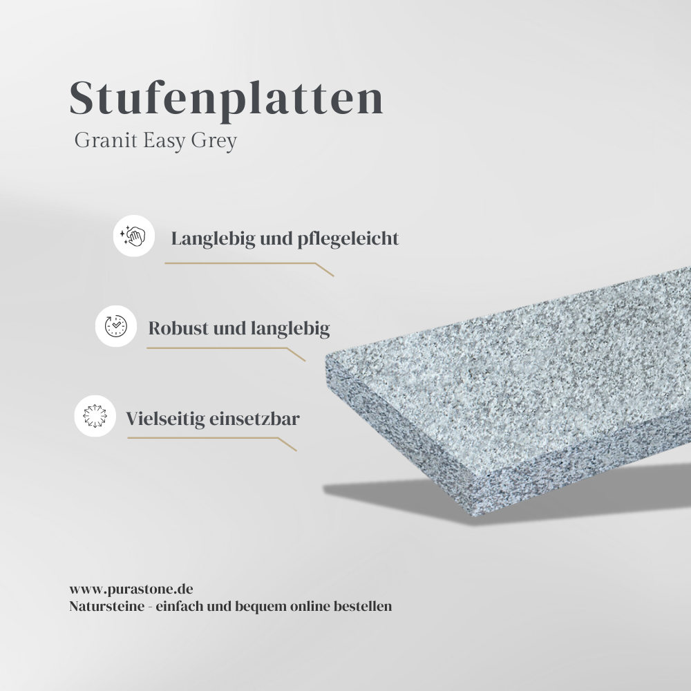 Stufenplatten Granit Easy Grey